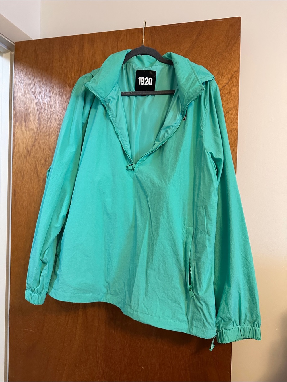 Teal Pullover wind Jacket - Women's Lightweight Zip-Front